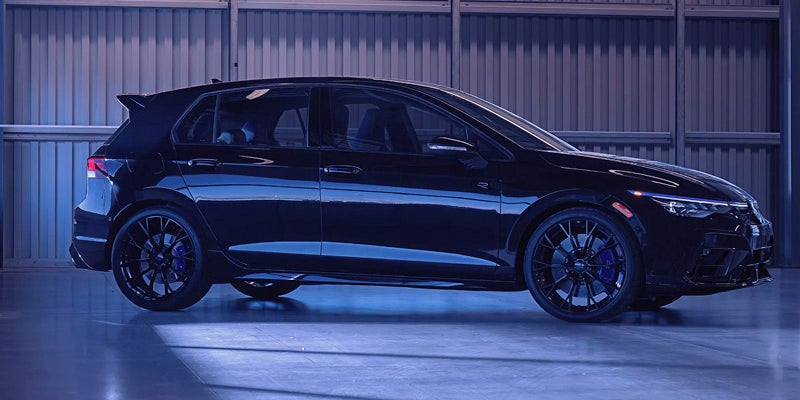 Side profile of Golf R