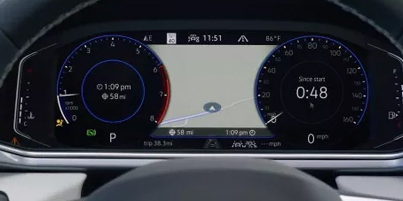 Digital instrument cluster display