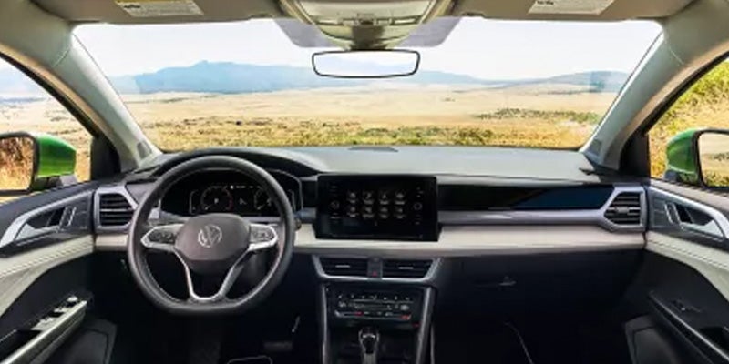 Interior dashboard and steering view