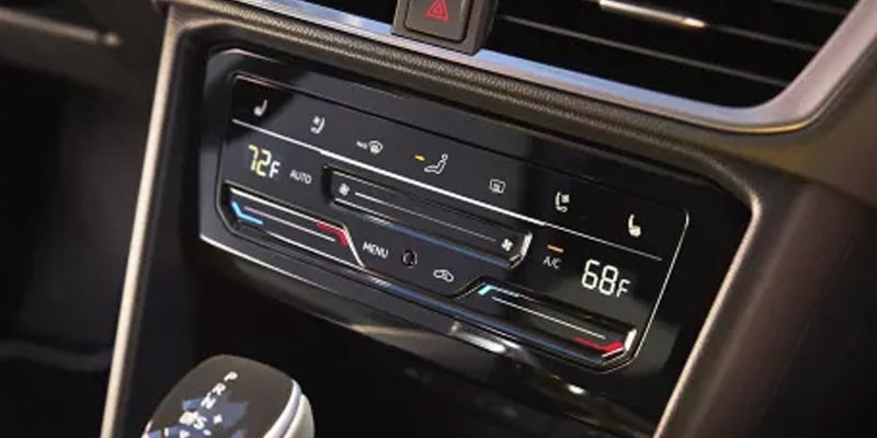 Climate control panel detail