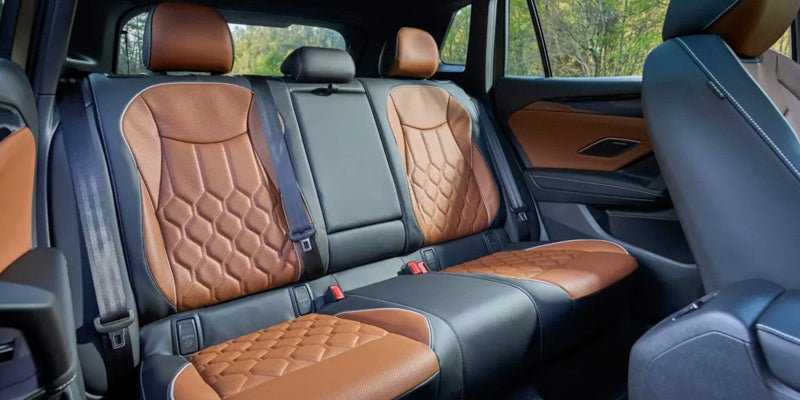 Rear cabin view with passengers